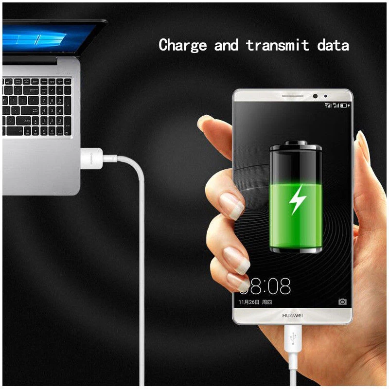Cable de Fecha Original Huawei Micro USB Sysn P8 9lite Y6 Honor 7 Mate 7 8 Android Foto 4 de 4