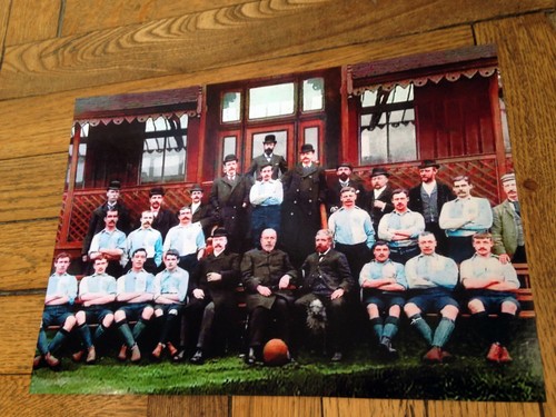 Card-Photo "Liverpool FC" (England) in 1892.