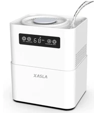 Top Fill 5L Evaporative Humidifier for Baby Nursery Bedroom, No Mist... Digital