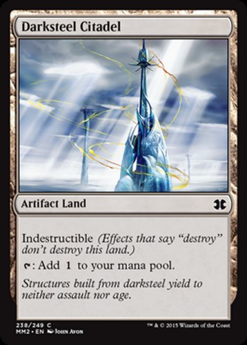 *MRM* ENGLISH FOIL Darksteel Citadel Citadelle de sombracier MTG MM2 - 第 1/1 張圖片