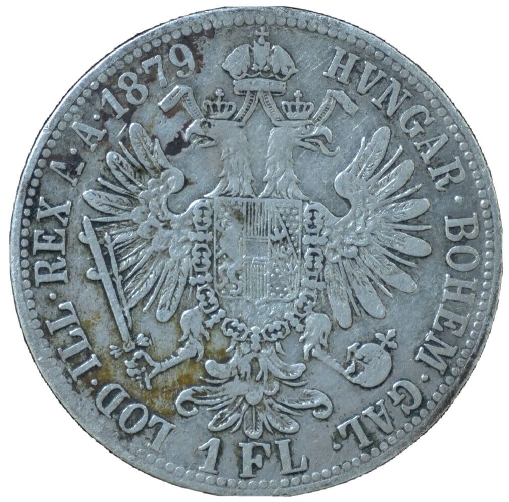 RARE 1879 AUSTRIA FRANZ JOSEPH 1 FLORIN - GREAT CONDITION COIN | eBay