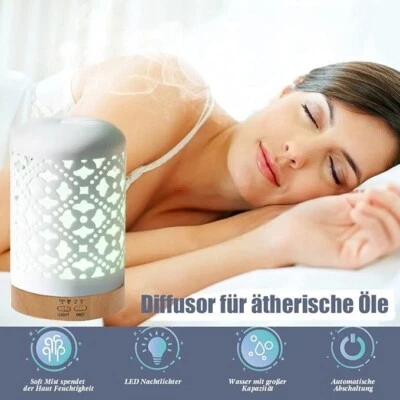 MARKENLOS Diffusor für ätherische Öle - Aroma Diffuser farbiges LED 7 Farben Lichter