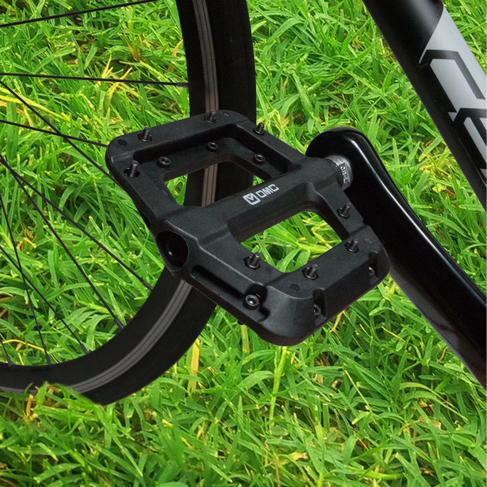 OMC-922BK 9/16" Plataforma de Nylon Bicicleta de Montaña Pedales 3 Rodamientos Sellados MTB Foto 2 de 4