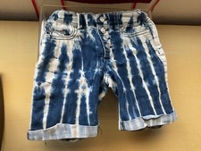 Jordache CHILDS Acid Wash Jean Shorts Adjustable Waist Rolled Cuffed Blue Size 6