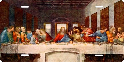 The Last Supper Car Truck license plate Vintage Classic The Renaissance art