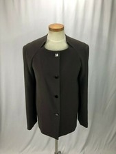 Calvin Klein Women's Brown Stretch Blazer 10
