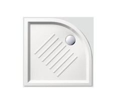 Piatto doccia in ceramica semicircolare 90x90 h 12cm antiscivolo - Catalano