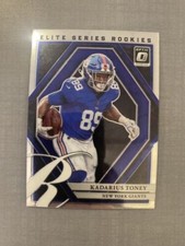 2021 DONRUSS OPTIC KADARIUS TONEY ELITE SERIES ROOKIE CARD RC INSERT #ESR-11 A10