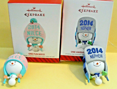 2014 Hallmark x2 ''ONE FUN NIECE & ONE AWESOME NEPHEW''