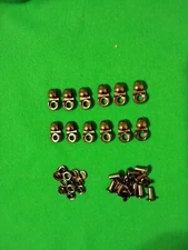 GUN METAL BOOT LACE HOOKS - REPAIR/CAMP/HIKE/CLIMB/HUNT - HEAVY DUTY