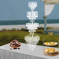 Acrylic Crystal Cake Stand Cupcake Stand Dessert Stand for Wedding Event Party