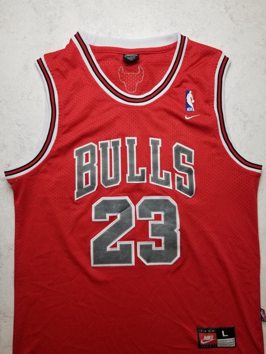 Chicago Bulls 23 Michael Jordan Basketball Jersey NBA NIKE Vintage