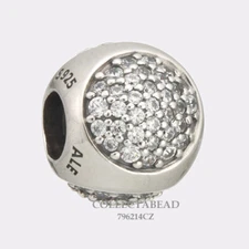 Authentic Pandora Sterling Silver Dazzling Droplet Clear CZ Charm 796214CZ