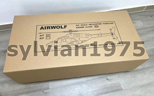 FUNKEY AIRWOLF Scale Fuselage for .90 ( 700 ) size RC Helicopter UNPAINTED NIB - Picture 2 of 13