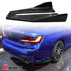 Gloss Black Rear Bumper Side Skirt Splitter Fit 19-22 BMW G20 3 SERIES 330i G80