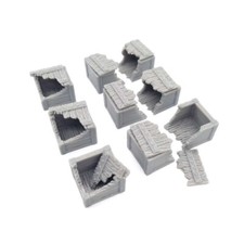 SET OF DAMAGED BOXES RPG D D, LOTR SCENERY TERRAIN FANTASY TABLETOP