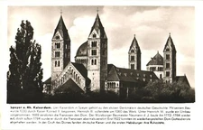 Façade of Speyer Cathedral, Speyer, Germany Postcard