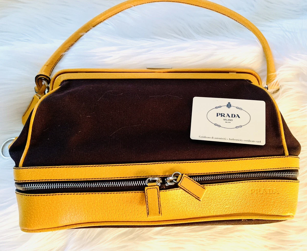 Sacoche prada jaune hot sale