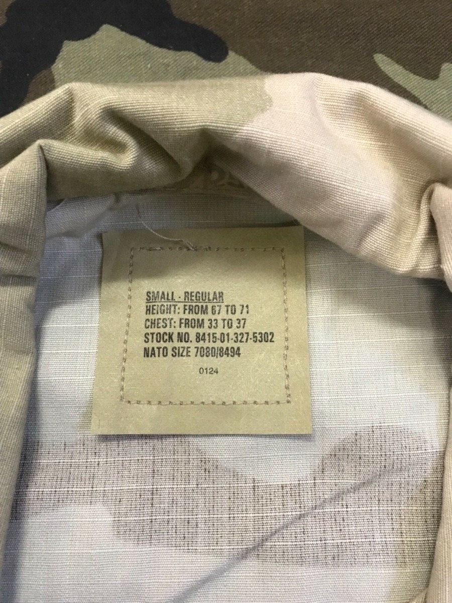 Vintage BDU COAT DESERT CAMOUFLAGE COMBAT SHIRT NSN 8415-01 Vintage BDU COAT DESERT CAMOUFLAGE COMBAT SHIRT NSN 8415-01