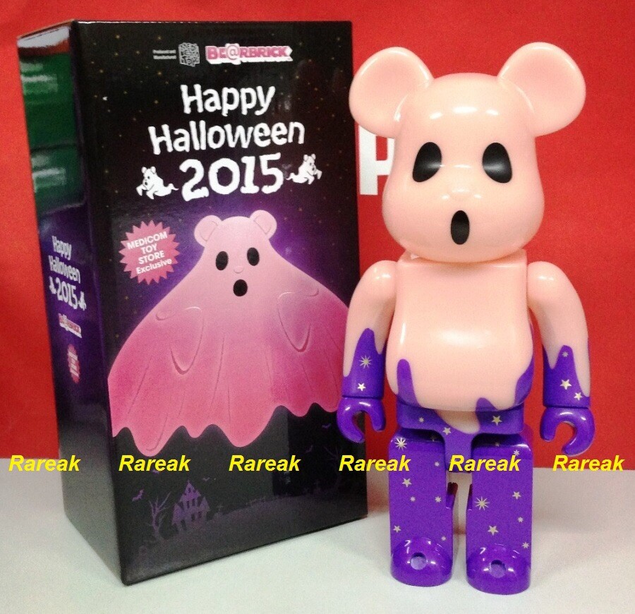 Medicom Bearbrick Happy Halloween Ghost in Glow n Dark GID 400% be 