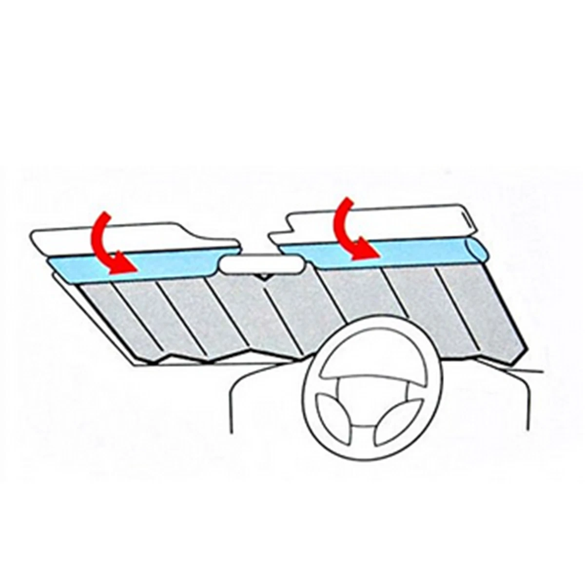 Car Front Window Screen Sun Shade Cover Cartoon Eye Windshield Sunshade Visor