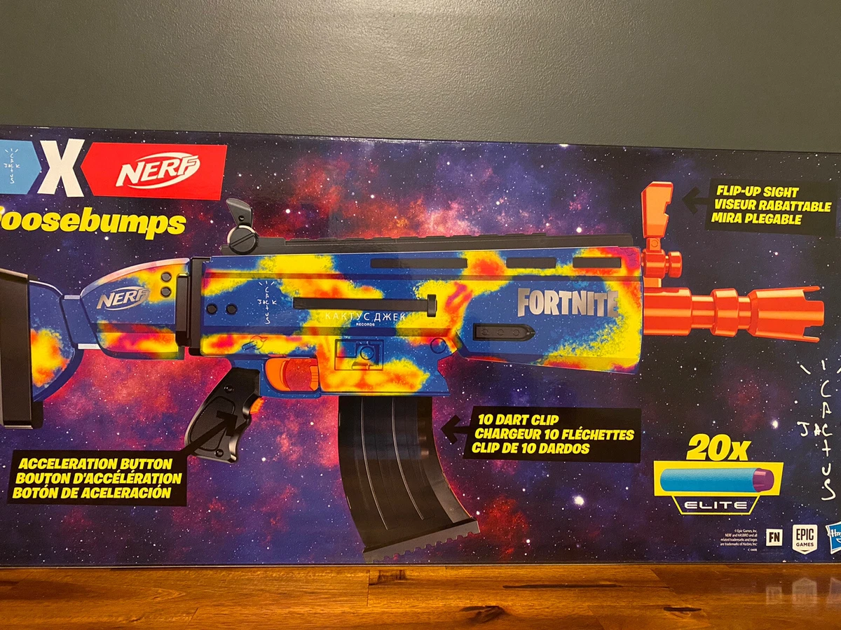 Cactus Jack Fortnite AR Goosebumps Nerf Elite Dart Blaster eBay