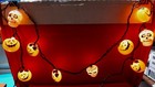 Halloween Lights Pumpkins & Skulls String Of 10ea Plus Extras Black Wire 7' 234W