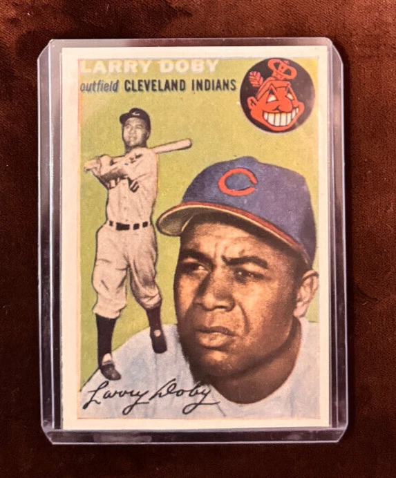 1954 Sports Illustrated Topps Preview Paper Card Insert #70 Larry Doby HOF