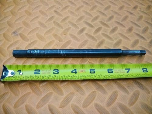 Walton 5/16” Tap Extension 7-8mm Adapter Tapping CNC 8" OAL .1875