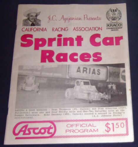 1983 Ascot Speedway Sprint Car Racing Program