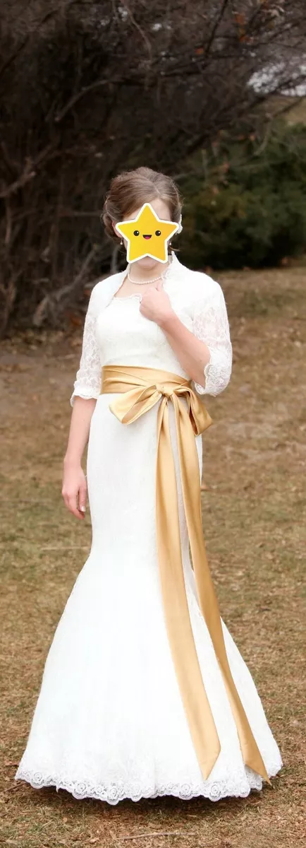 Ivory wedding cheap sash
