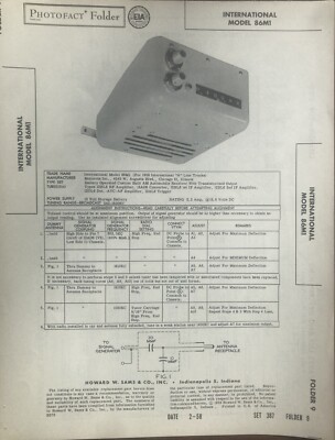 1958 International Truck Radio model 86M1 Service Manual | eBay