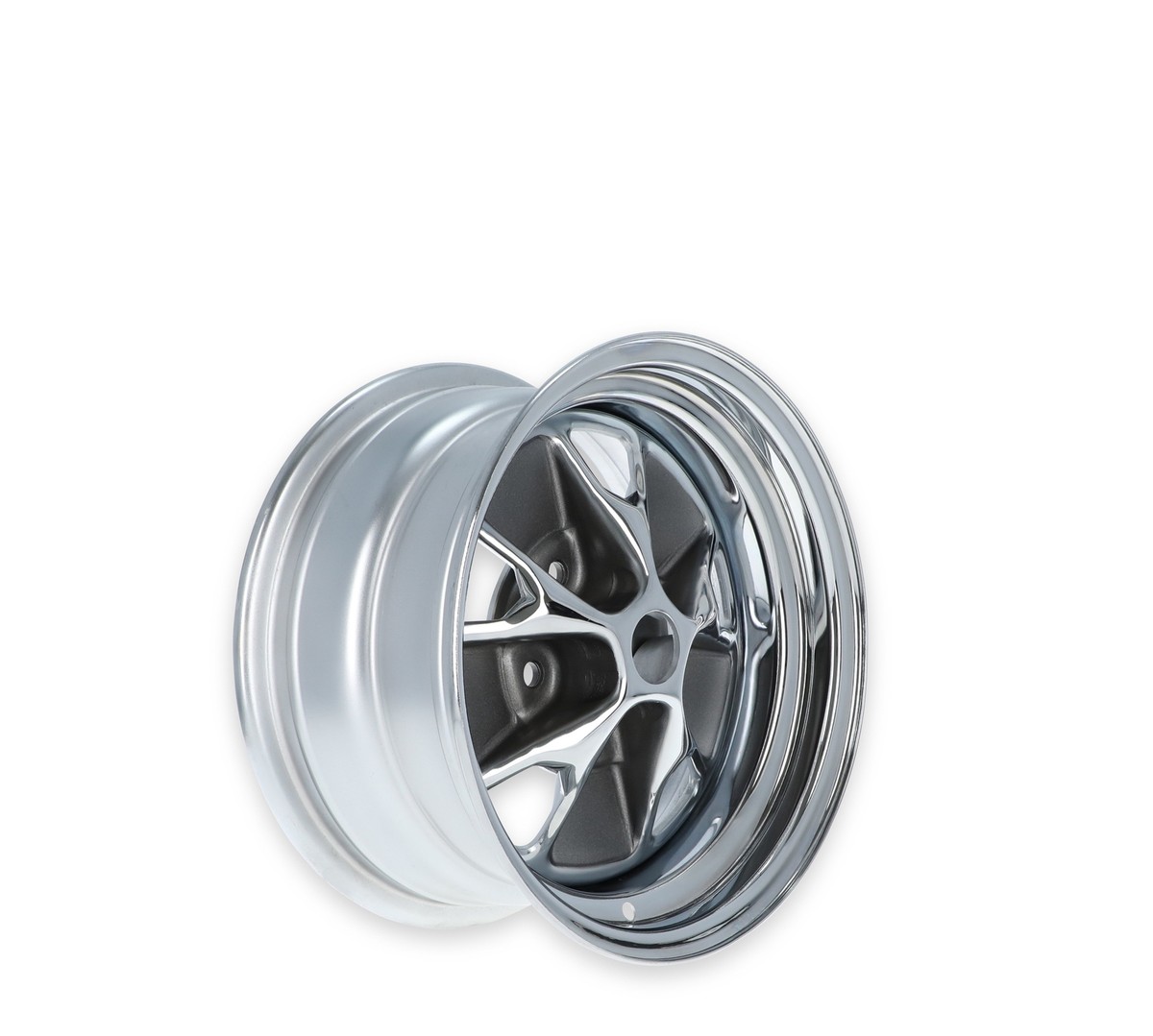 Scott Drake C5ZZ-1007-BR 14x7 Styled Steel Wheel for 1965-1967