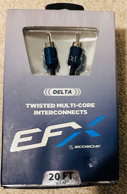 Scosche EFX Delta D20 2-Channel Multi-Core Twisted Pair RCA Interconnect Audio C