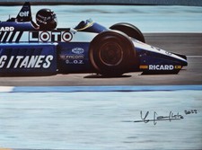 photo signée Jacques Laffite  F1 Formule 1 sport auto autographe 1986 Ligier