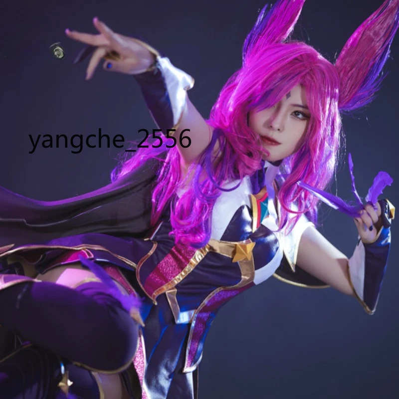 LOL League of Legends Xayah Cosplay Disfraces Anime Juego Disfraz Conjunto Completo Nuevo Foto 3 de 4