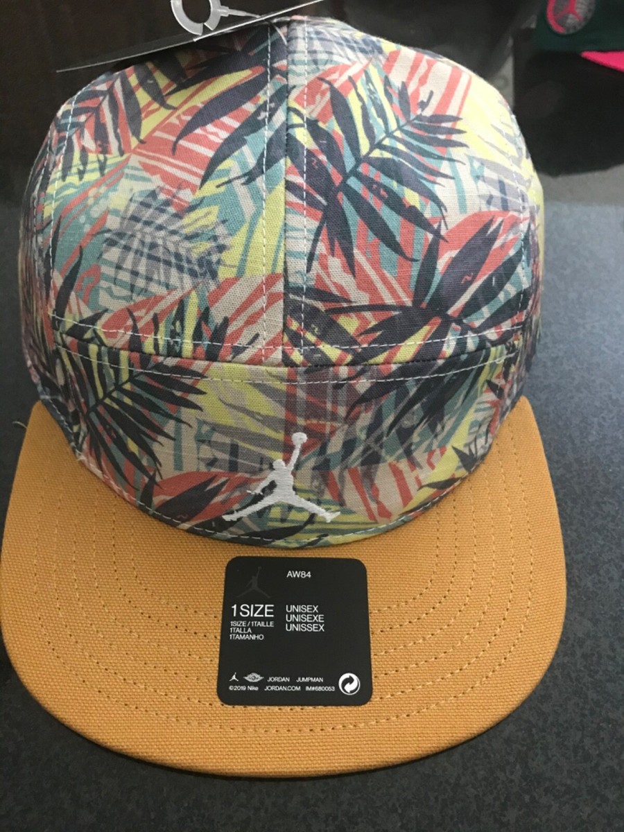Nike Air Jordan AW84 Jumpman Printed Panel Hat DA5205 348 Floral