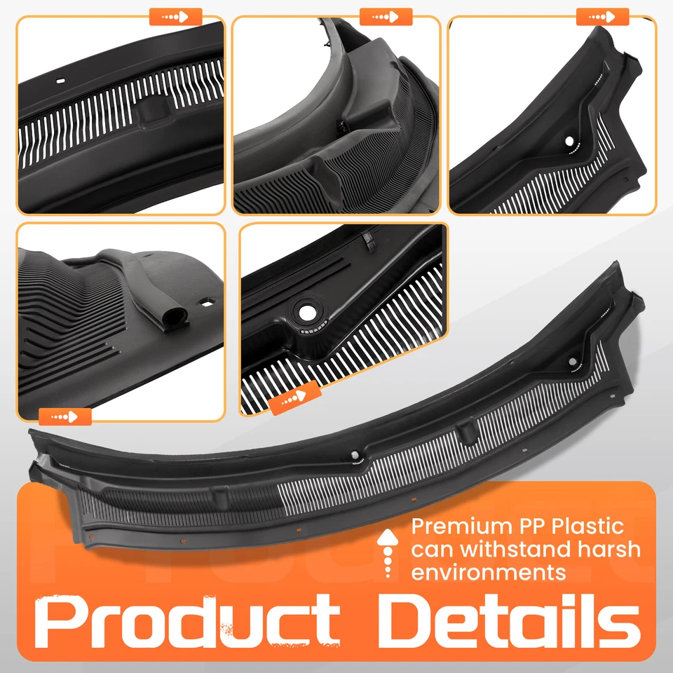 Top Windshield Wiper Cowl Grille For Ford Explorer 2011-2019 #FO1271109 - Imagem 4 de 4