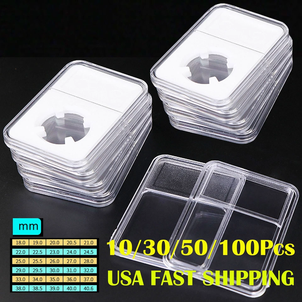 Coin Slab Holders For Grade PCGS NGC Display Storage Collection Box 18 38 40mm - Image 4 of 4