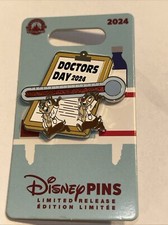 Disney Pin Doctors Doctor Day 2024 Chip & Dale Thermometer