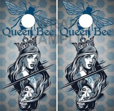 Queen Bee Cornhole Wrap Bag Toss Skin Decal Sticker