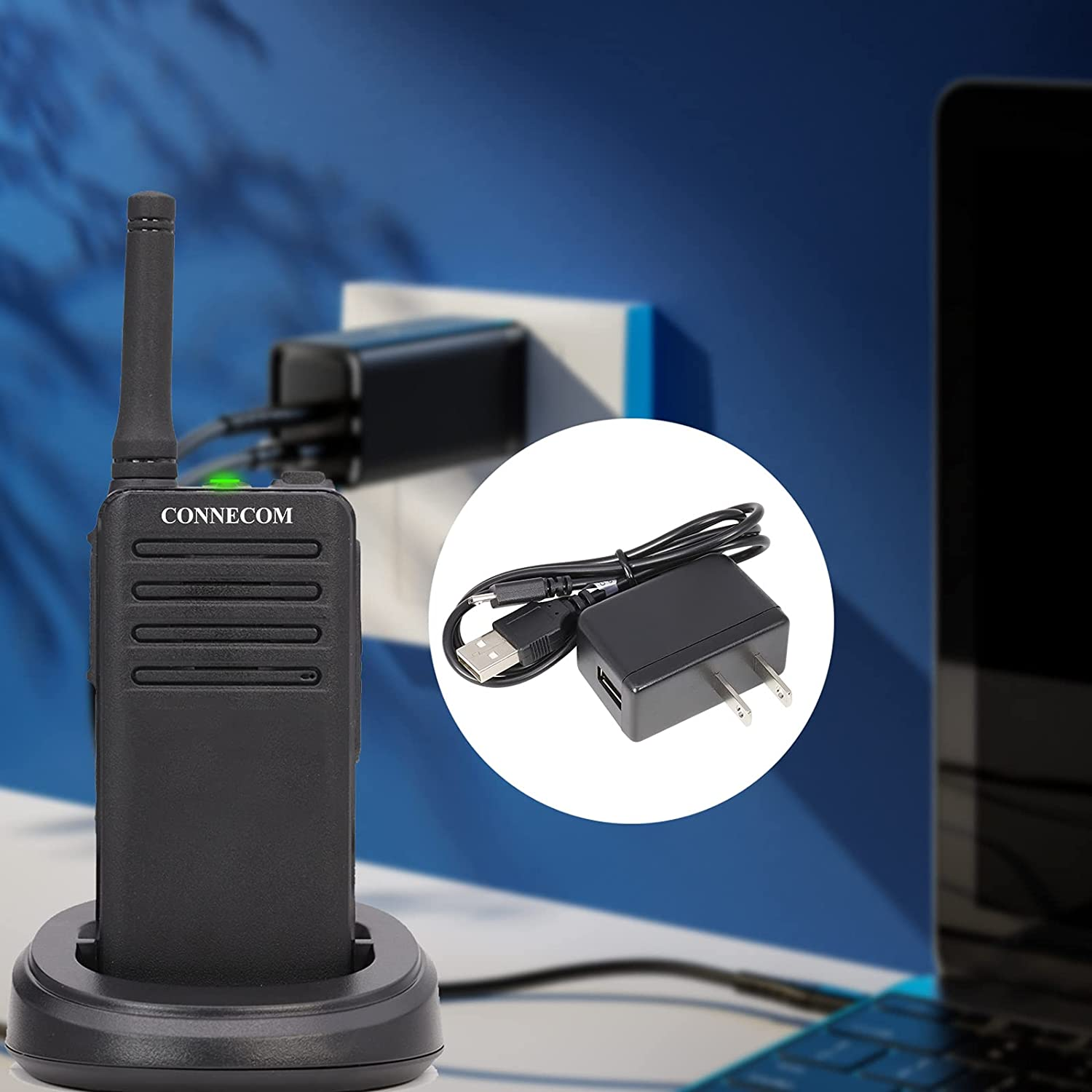 Commercial Walkie Talkies Rechargeable Business Two Way Radio Long