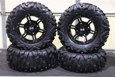 SPORTSMAN XP1000 26'' BIGHORN RADIAL ATV TIRE & 14'' VIPER BLK WHEEL KIT POL1CA M9