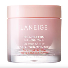 LANEIGE Bouncy Firm Radiance Boosting Sleeping Face Mask, Free Shipping 2 oz