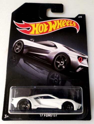 2018 Hot Wheels Exotics White '17 Ford GT #2/6 Walmart Exclusive Black Card