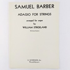 Adagio For Strings (1949) Spartiti organo vintage, Samuel Barber Op. 11