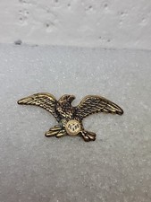 Kiwanis International Eagle Gold Toned Pin Large Single Rubber Back