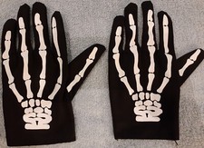 Spirit Halloween Skeleton Costume Gloves Scary Grim Reaper Zombie Corpse Creepy