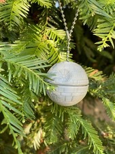 Star Wars Death Star Tree Ornament or Ceiling Fan pull chain comes with Chain