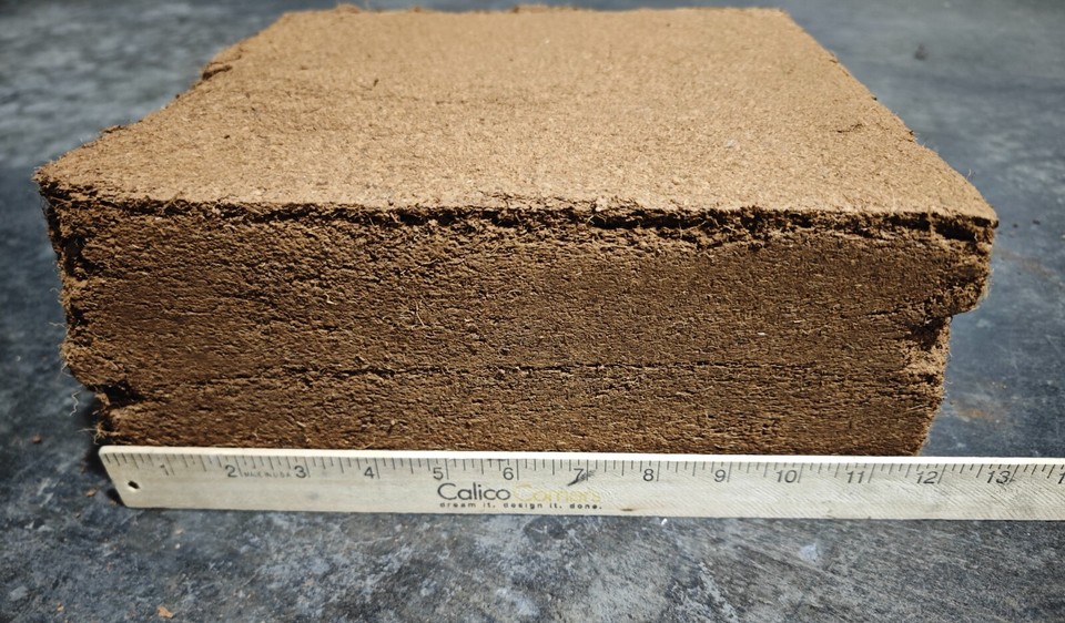11 Lb Organic Coconut Coir Block – Natural Soil Enhancer & Mulch, Coco Peat For Gardening 12 thumbnail image